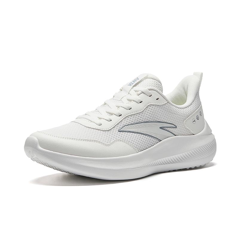 Anta Sky Comfortable Shock Absorbing Wear Resistant Low Top Casual City Running Shoes Men sneaker White 912615541-1