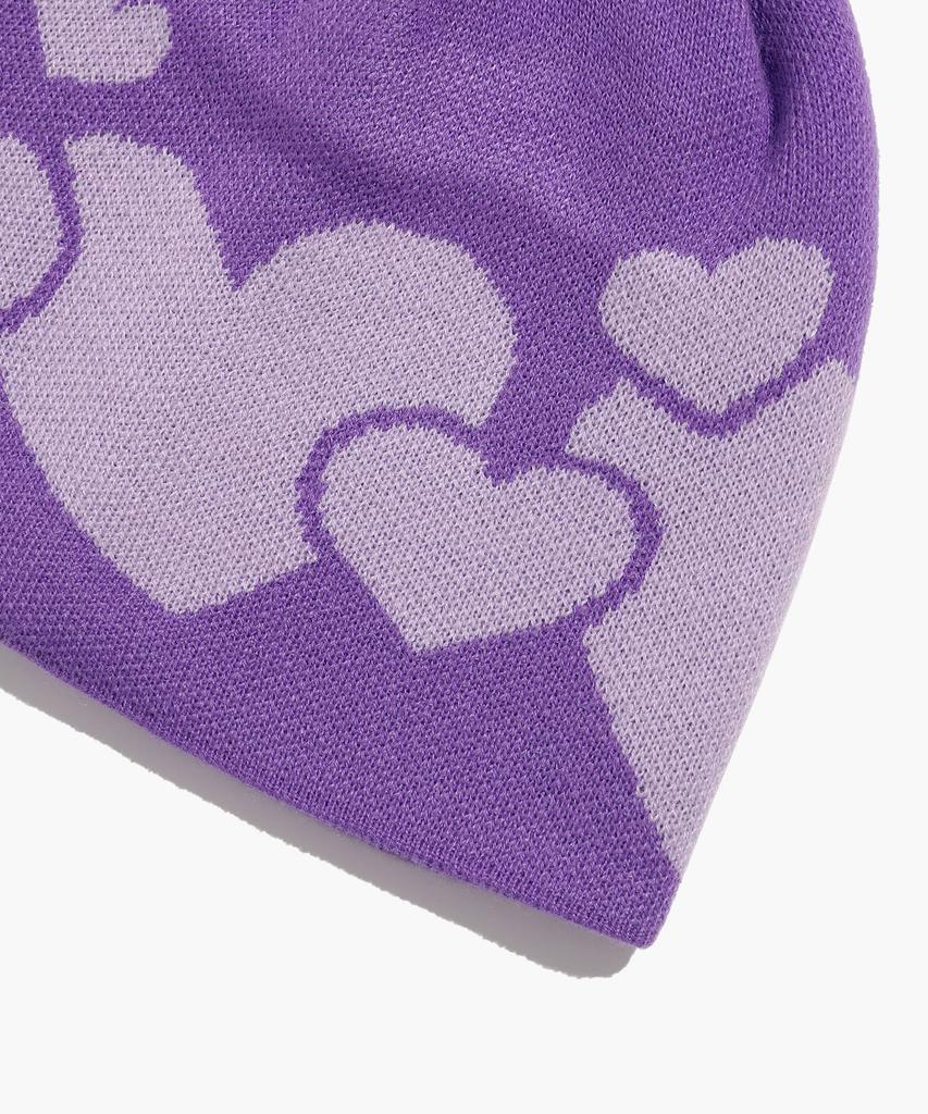 ISTKUNST Love Beanie_Purple(Ik2Dsmab23A)