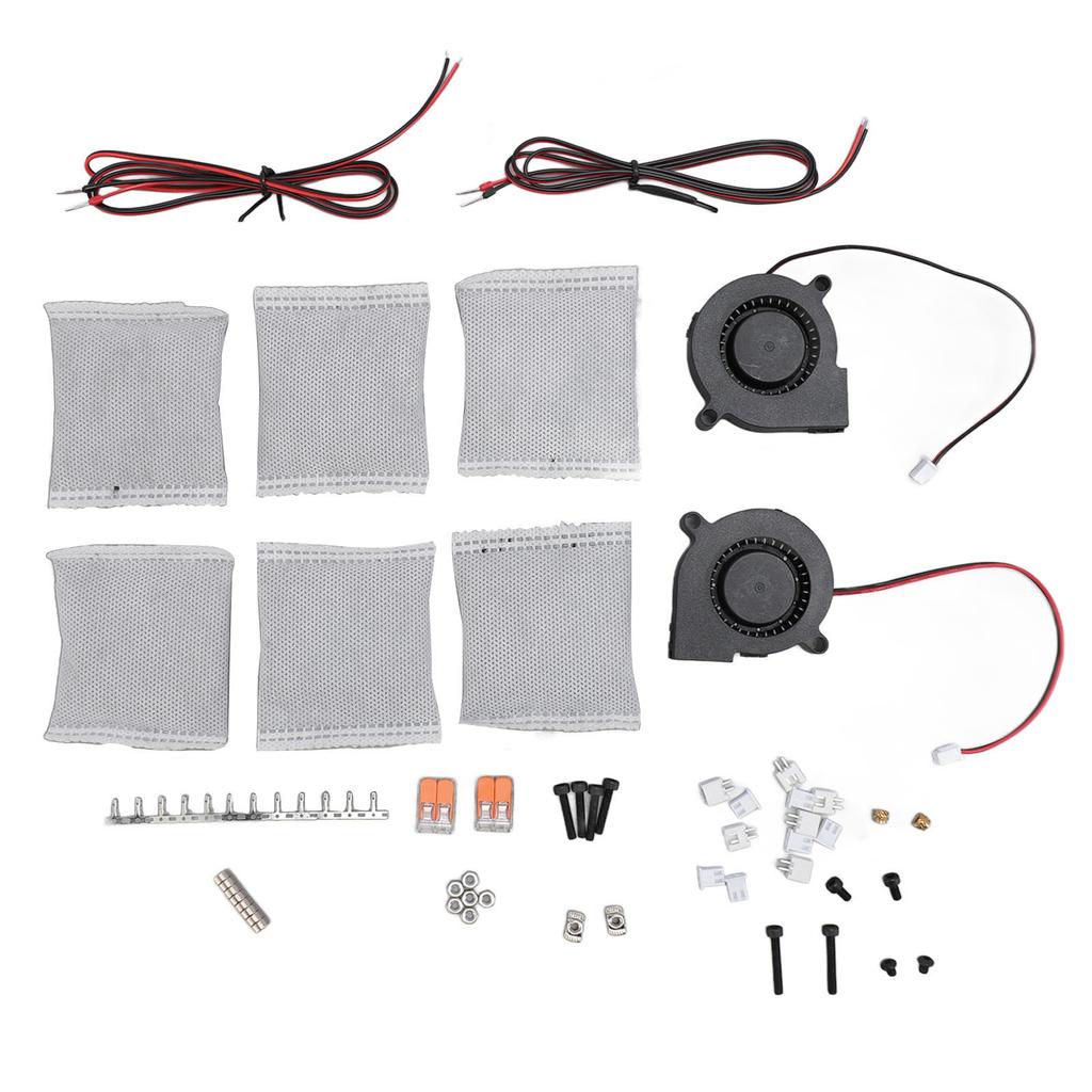 3D Printer Carbon Filters Refillable Quick Purification Durable Activated Carbon Filter with Fans