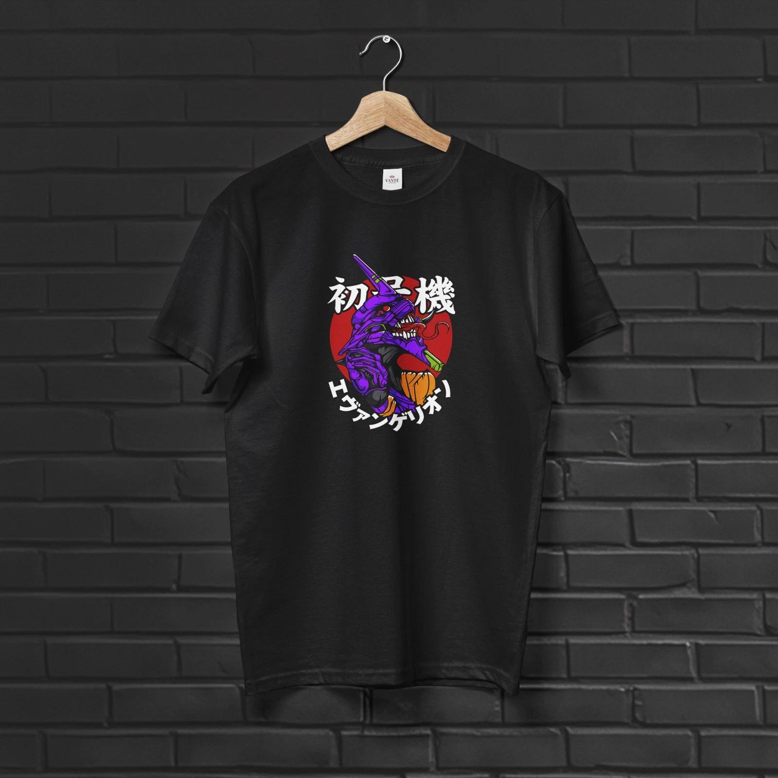 Unit‑01 Giant Mecha T Shirt EVA‑01 Test Type Warrior Graphic Tee Cotton Gift 4XL