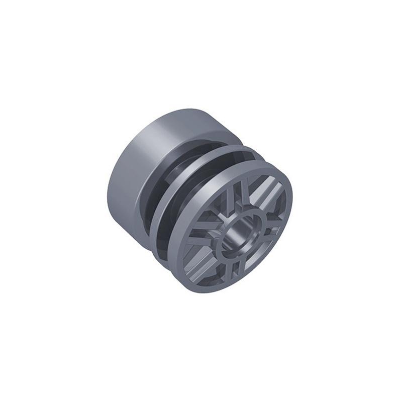 50pcs MOC 55981 Wheel 18mm X 14mm with Pin Hole Fake Bolts and Shallo for Building Blocks Parts DIY Educational Tech Parts Toys