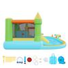 Inflatable Bounce House, 12.5 X 13.1 X 6.5 Ft Inflatable Bounce House Water Slide, Bouncer Castle with Castle Bounces, Basketball Hoop, Splash Pool &
