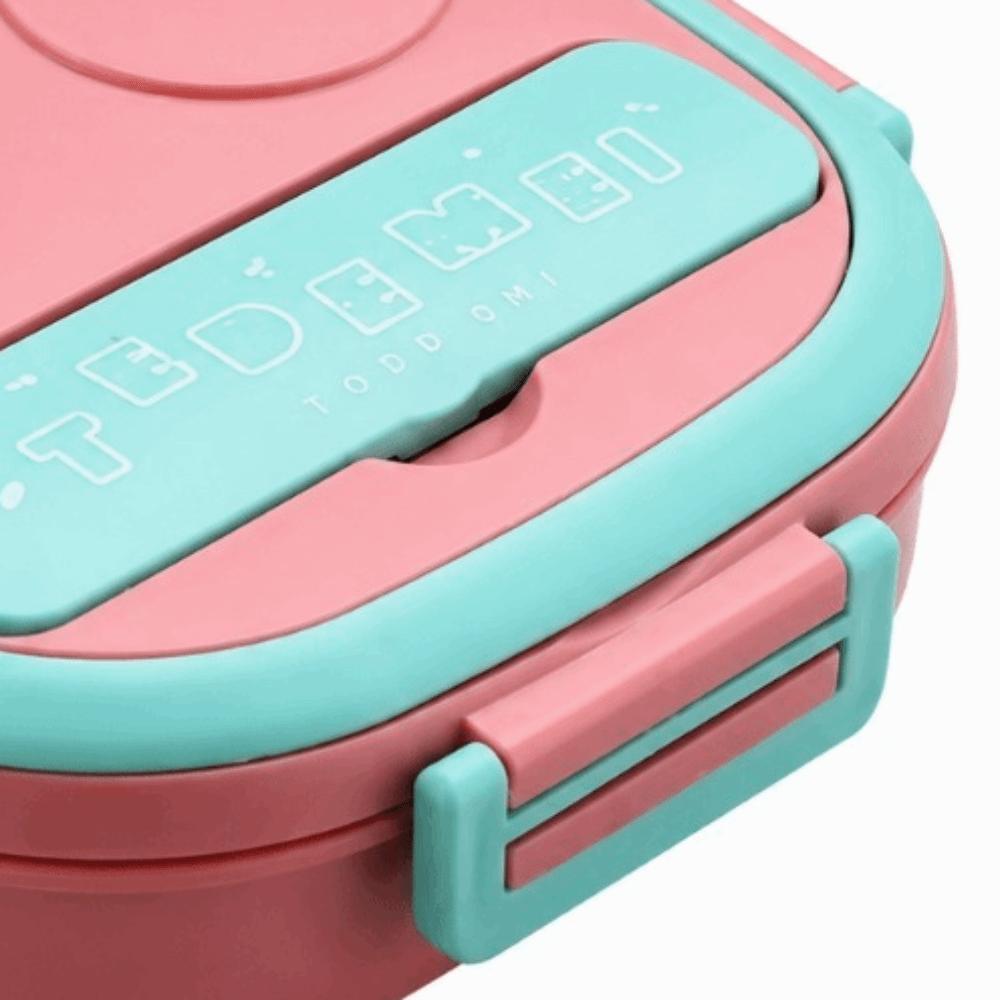 2/3 Compartments Lunch Storage Container 550ml Food Container Compartment Lunch Box For Picnics Pink 3 Compartments