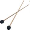 Drumstick Set with Storage Pouch Felt-Tip Timpani Mallets Rubber-Tip Glockenspiel Mallets (Maple) Wooden Drumsticks Glockenspiel Mallets