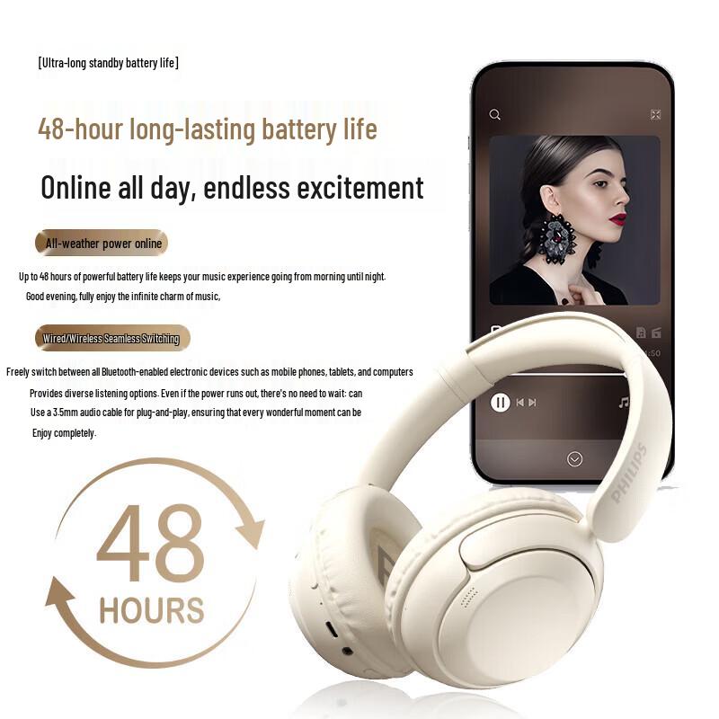 Philips Over-ear Wireless Bluetooth Headset