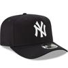 (SM, Navy) New Era New York Yankees 9FIFTY Stretch Snap Adjustable Baseball Cap Hat - Navy