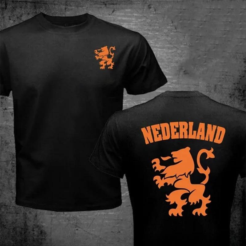 2026 Summer New Dutch Lions Football Unisexs Tshirt Fashion Hot Selling High Quality Unisexs And Unisexs Same Crewneck Printed Tee