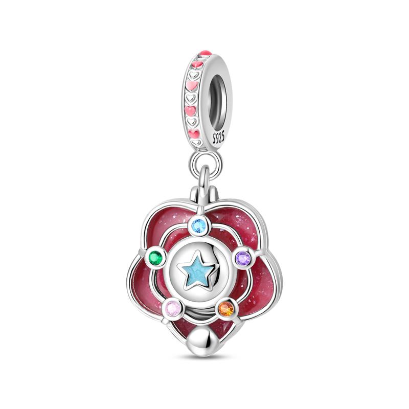 Exquisite 925 Silver Heart Love Charms Beads Fit Exquisite Bracelet Necklace Diy Charms Women Man Jewelry Gift