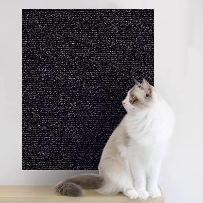 

Self-Adhesive Cat Scratch Protector: Cuttable Fabric Pad for Sofa and Wall 30cm x 30cm x 4mm чёрный