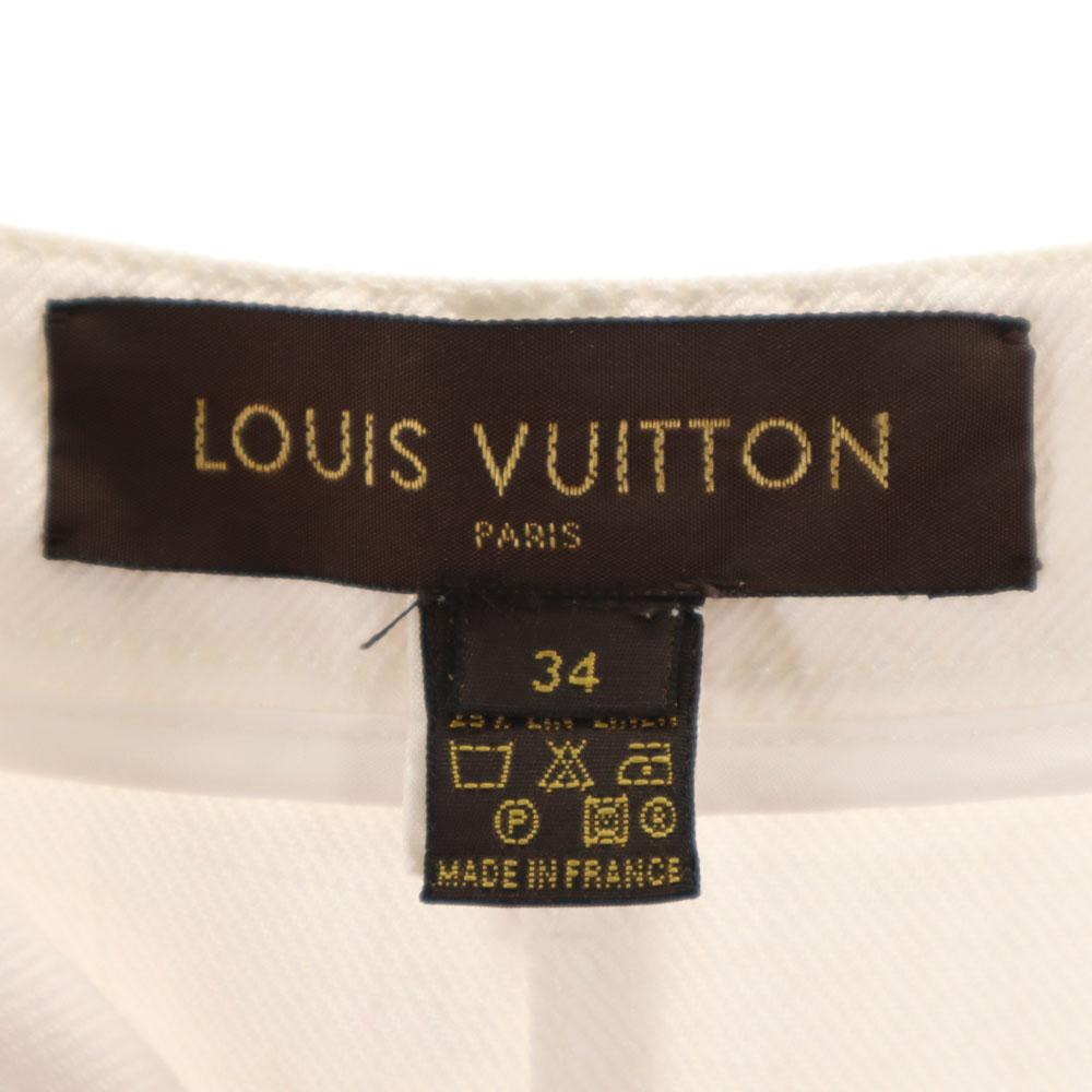 LOUIS VUITTON Made in France Linen Blend Midi length Denim skirt 34 Women Used