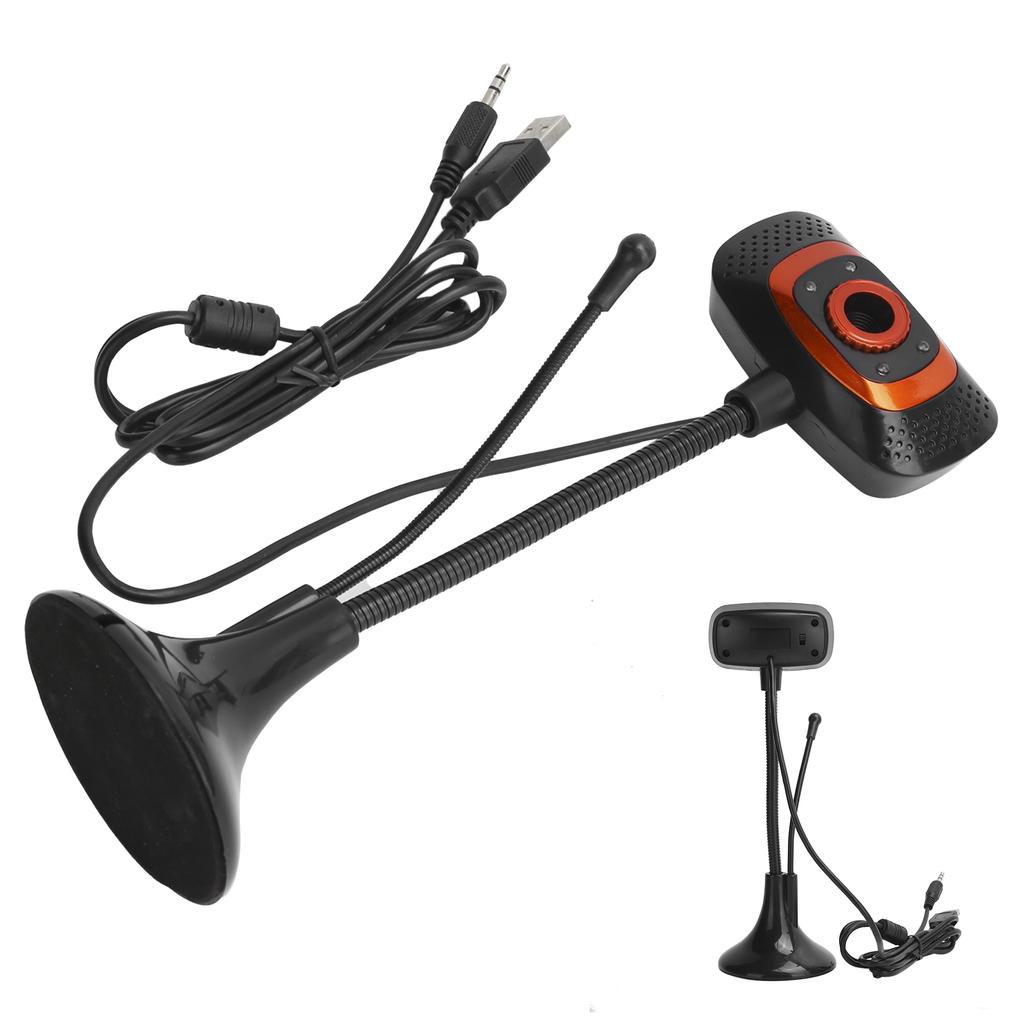 Computer Camera Video USB Webcam DriveFree 640 x 480 Pixels with External Microphone