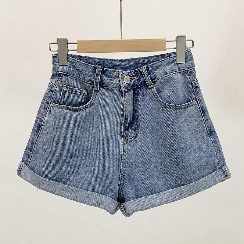 

Summer 2026 Women s Korean Loose High Waist A-line Wide Leg Shorts S