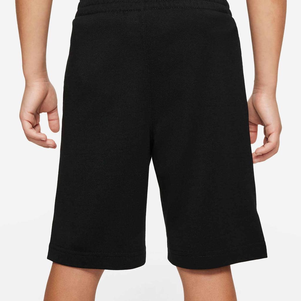 Nike Logo Print Elastic Waist Casual Shorts Kids Bottoms Black DX7153-010