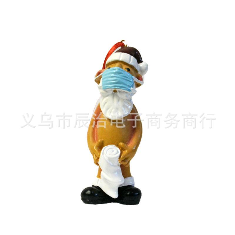 Naked Santa Naughty Christmas Tree Pendant New Resin Naughty Santa Christmas Tree Pendant
