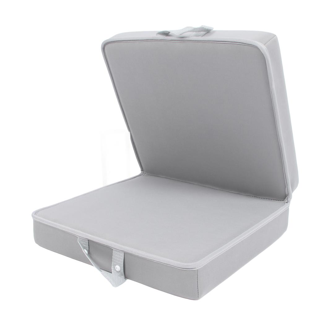 Baby Bath Kneeler Waterproof Thick Painless Foam Non Slip Multipurpose Knee Cushion for Bathing Baby Grey with Grey