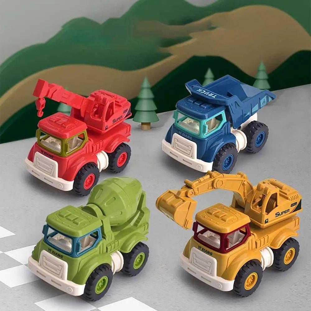 Inertial Driving Construction Trucks Multipurpose Function Excavator Toy Inertia Car Toy  Kids Play