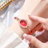 Orologio da donna con catena e bracciale al quarzo con strass intarsiati Orologio da polso Orologio da donna Orologi