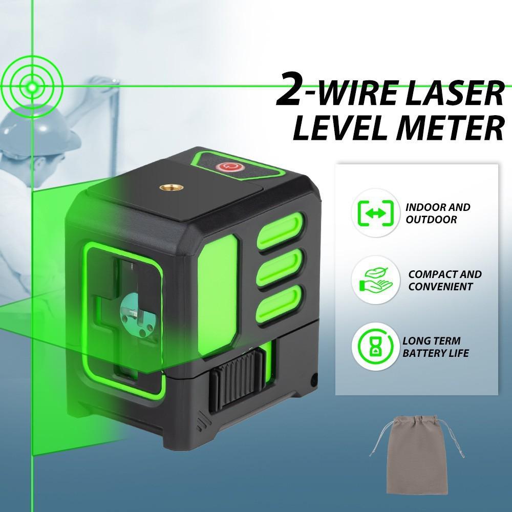 Nivelator Laser Mini de Înaltă Precizie cu 5 Linii, Lumină Puternică și Nivelă cu Apă cu 2 Linii