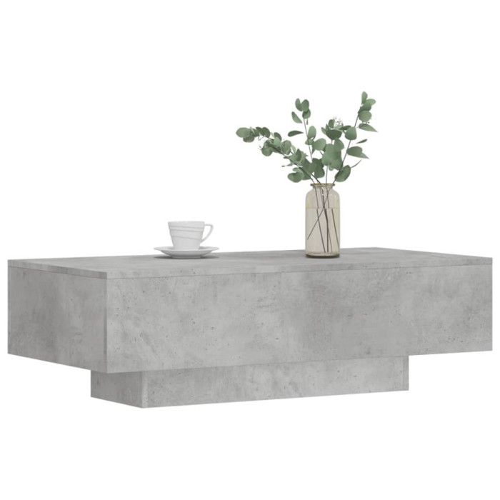 VidaXL Table basse gris béton 100x49,5x31 cm bois d'ingénierie 833891