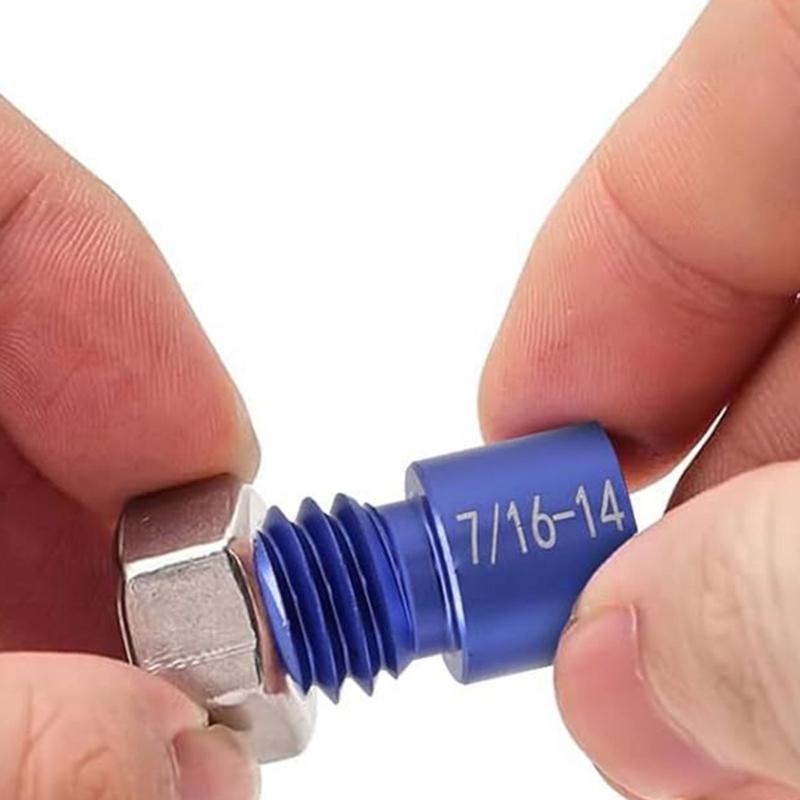 50Piece Metric Standard Thread Checker Gauge Set with Portable Storage Case Color Coded Gauges Aluminum Construction