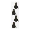 Midori Letter Black Cat Design with 86413006 Set, Stickers,