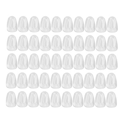 50 Stück Nagellack Farbtafel Tipps Runde Spitze Wassertropfen DIY Klar Glas Nagelkunst Display für Nagelschönheit