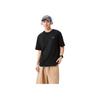 Li Ning Sports Lifestyle Series Solid Color Breathable Versatile Loose Short Sleeve T-Shirt Unisex Tops Black AHSVB91-2