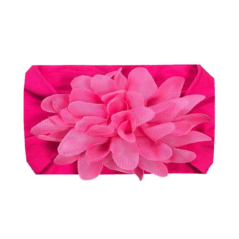 Chiffon Flower Baby Girls Headbands Soft Elastic Nylon Hairbands Baby Bows Hair Accessories for Baby Girls Newborns Infants
