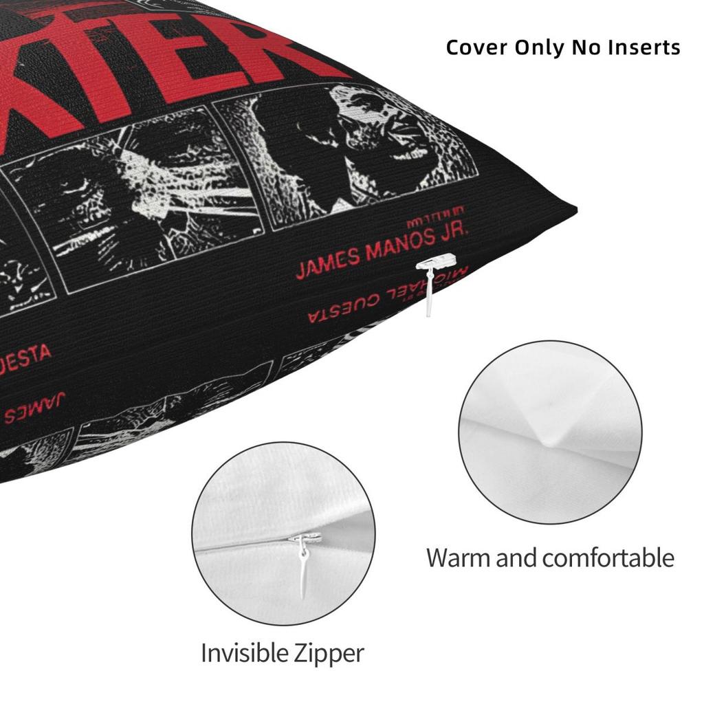 Dexter Morgan Printed Pillowcases Cushion Cover Pillow Covers Y2K Bedroom Decoration Zippered Multiple Sizes