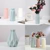 Elegant Origami Plastic Vase Imitation Ceramic Flower Pot For Stylish Home Decor