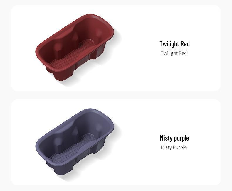 Xiaomi SU7 Silicone Non-slip Shock-absorbing Rear Cup Holder Base for 24 Cars
