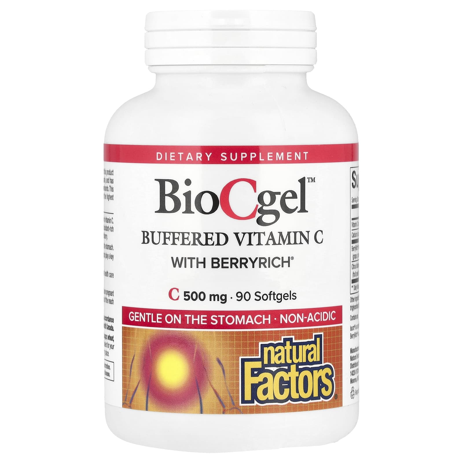 

Biocgel, Buffered Vitamin C with Berryrich, 500Mg, 90 Softgels