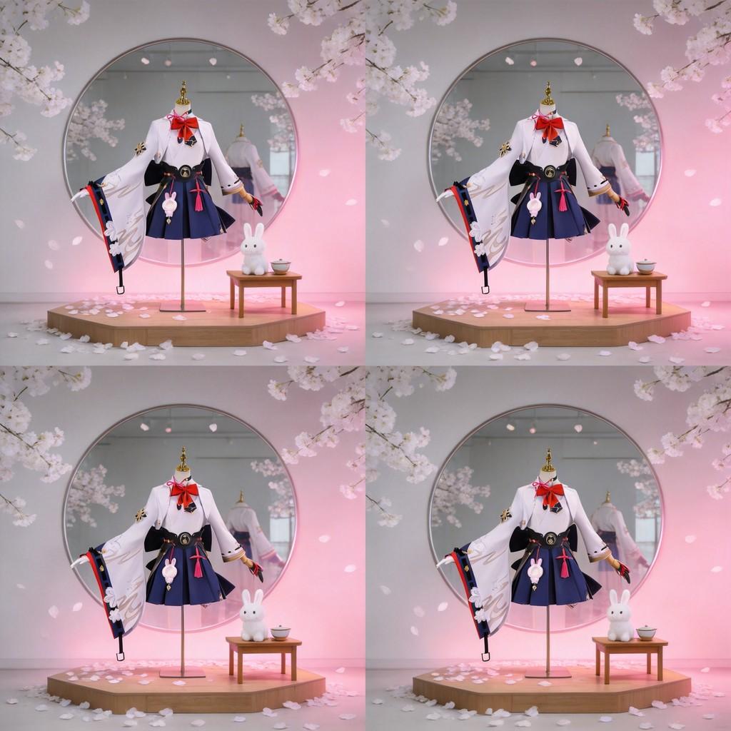 Honkai Star Rail Evanescia Cosplay Costume With Accessories For Anime Role Play