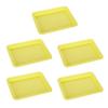 5Pcs Storage Trays Vibrant Color Easy To Clean Stackable Multipurpose Space-Saving Design Reusable Paint Trays
