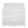 Earring Storage Box 3 Layer 72 Grids Clear Acrylic Jewelry Organizer Holder with Dustproof Lid for Necklaces Rings