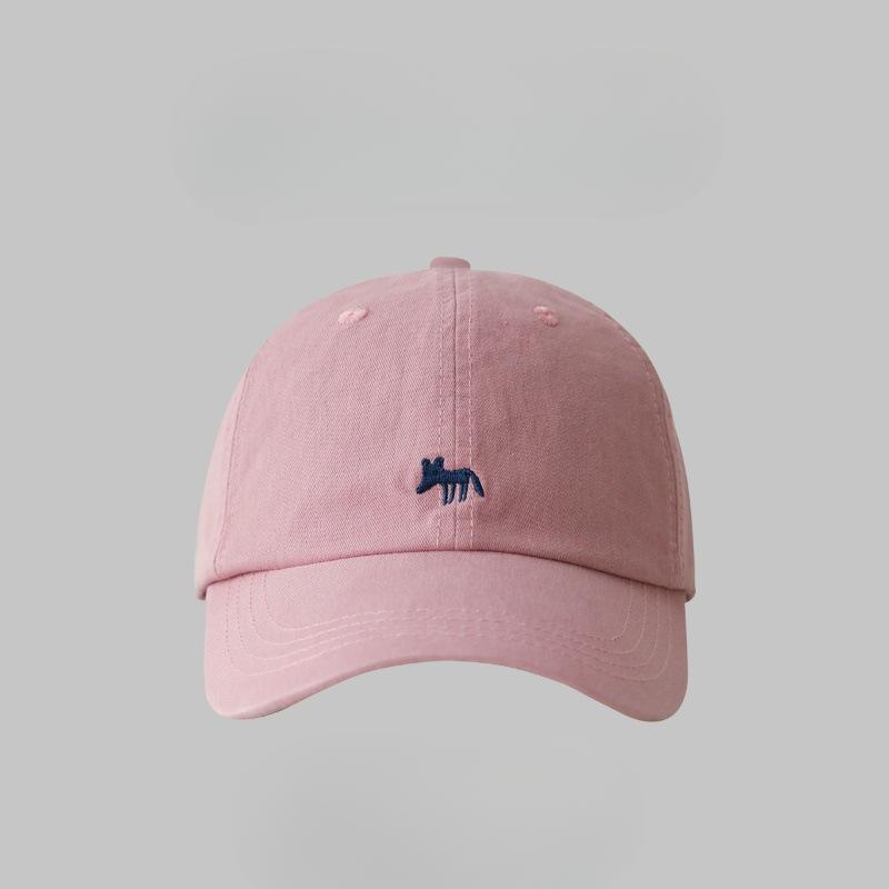 

Вышитая бейсболка «Лисичка» для девочек на весну и лето, универсальная шляпа с широкими полями, высококачественная мягкая шляпа-топ, мужская (55-61cm) Adjustable