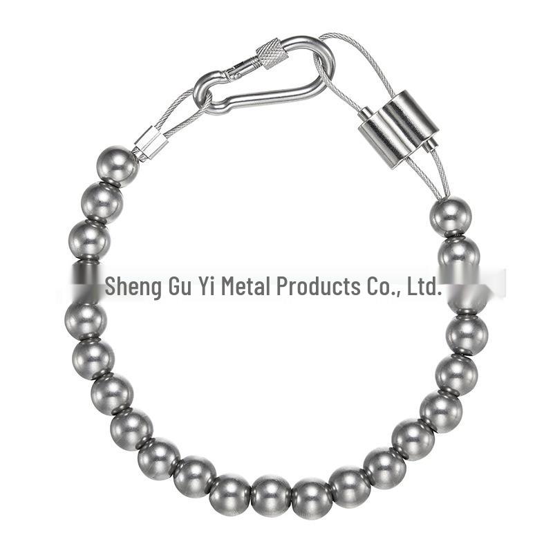 Cross-border 304 Stainless Steel Flagpole Bead Chain Ring