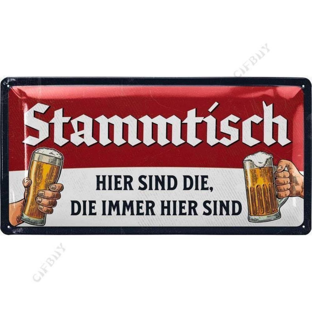 Beer poster on the wall, metal plaque 20x30cm