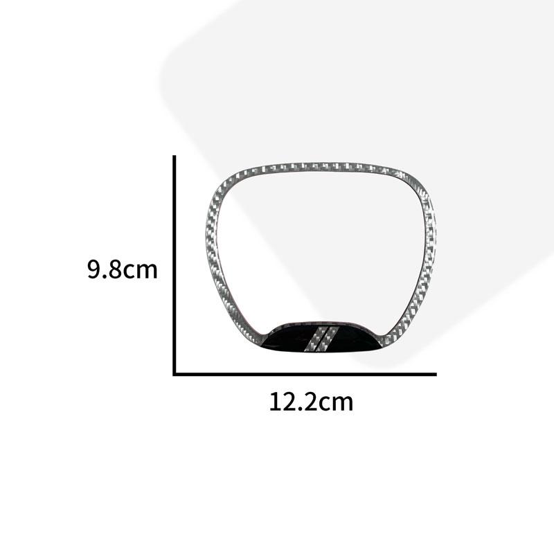 For Dodge Challenger Charger Ram 1500 Decor Carbon Fiber Steering Wheel Center Ring Trim Cover Sticker Interior Accessories U111