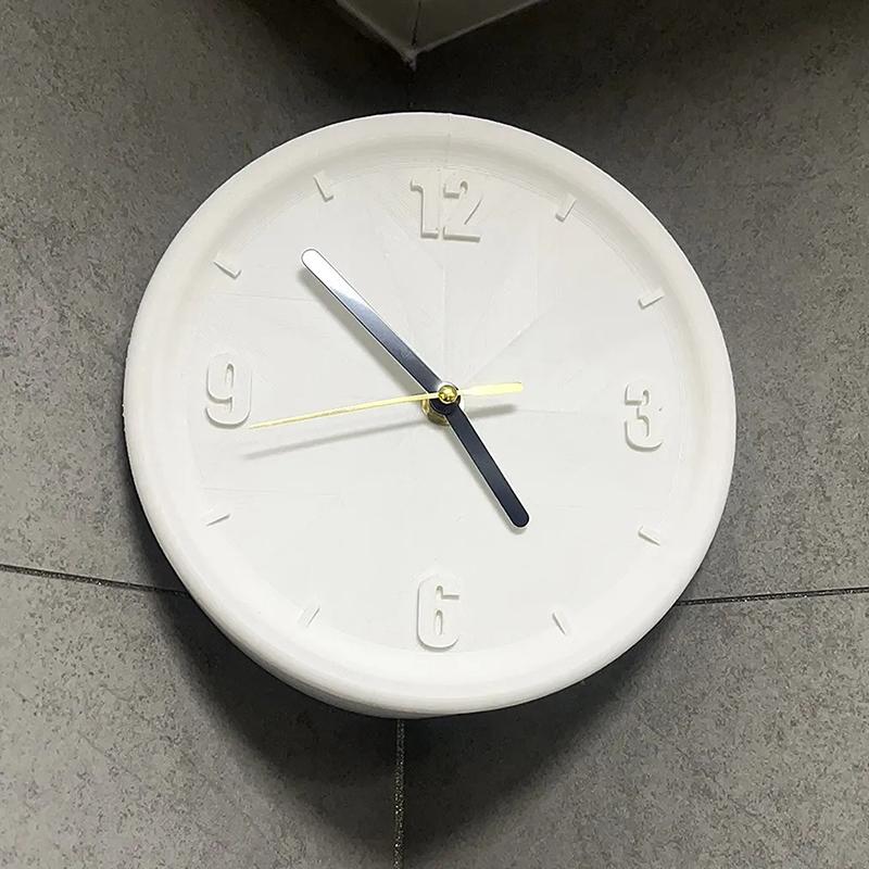 Concave Angle Wall Clock Luxury Interior Silent Mechanism Wall Clocks 3D Printing DIY Elegant Clock with Scale Unique Modern Living Room Clocks