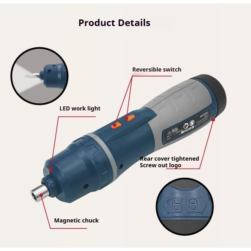 6V Portable Power Screwdriver Mini Hardware Tool Screwdriver with bits
