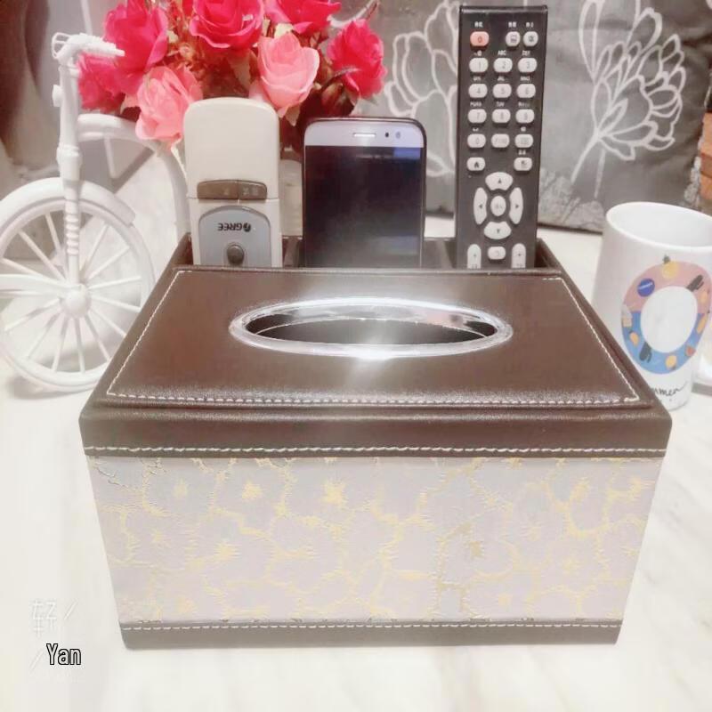 European Leather Pull-out Tissue Box