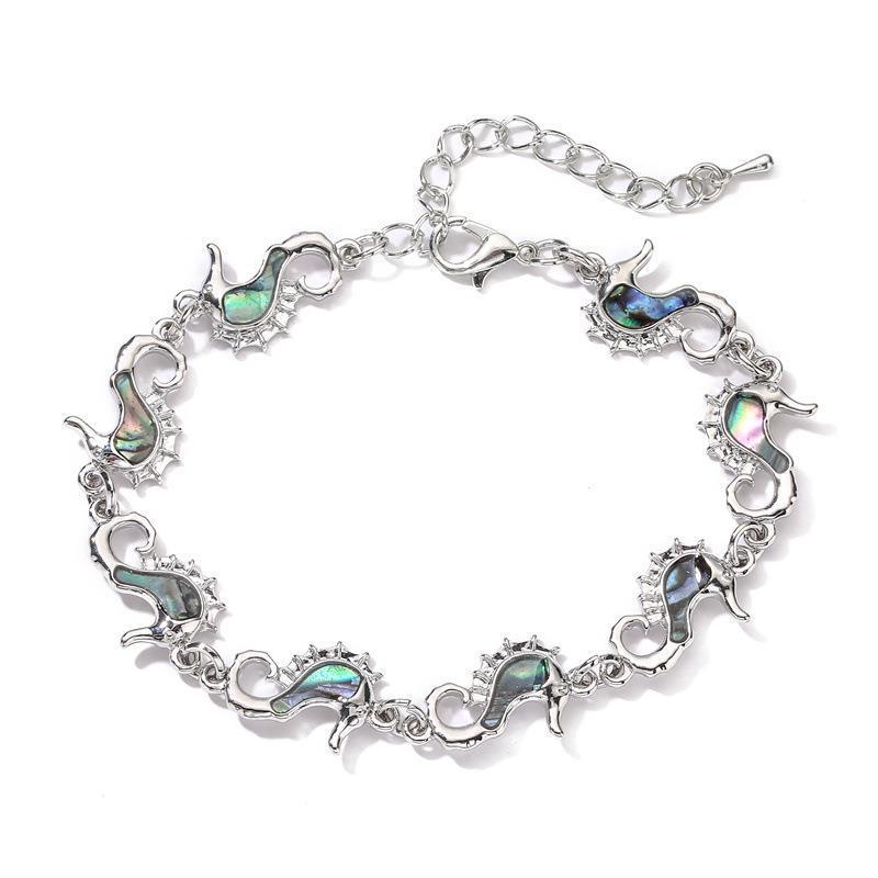 European & American Dual-Use Jewelry: Whale, Penguin, Butterfly, Abalone Shell Bracelet & Anklet