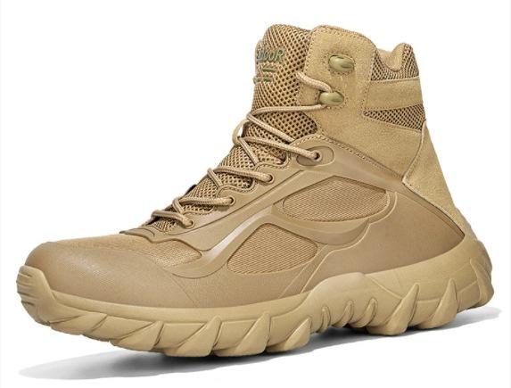 

Men s Large Size Breathable Mesh Tactical Boots Outdoor Hiking Shoes Low Top Lace-Up Training Combat Boots 48 хакі