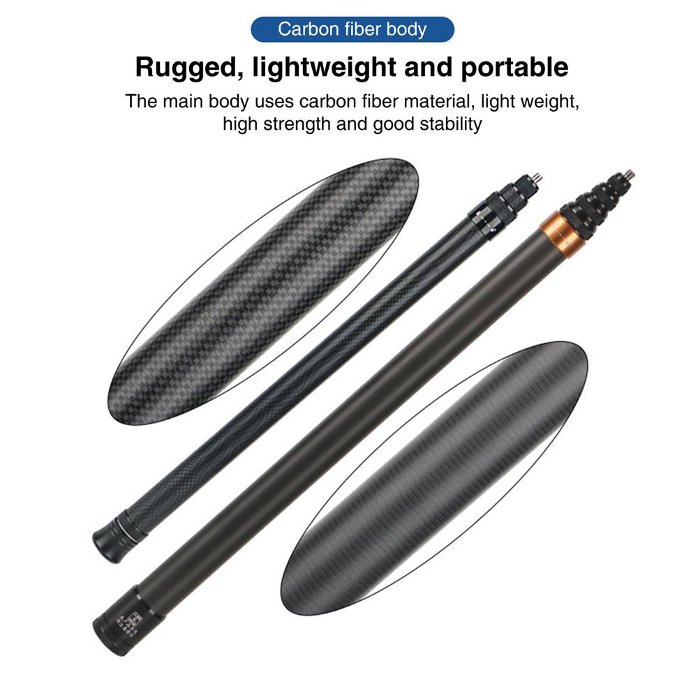 For Insta360 Invisible Selfie Stick 300CM Carbon Fiber Extended Selfie Stick For Insta360 X3 GoPro 12 11 10 Action Selfie Stick
