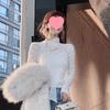 Women's Elegant Long Sleeve Lace Bow Tie Shirt - 2025 Autumn/Winter Collection