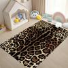 Teppiche mit Leopardenmuster Teppiche für Sofas und Stühle Wohnzimmer Schlafzimmer Bodenteppich Kinderspielteppich Rutschfester maschinenwaschbarer Teppich Heimdekoration