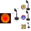 Beautiful Sunset Projection Lamp In Rainbow Colors For Creative Spaces And Captivating Photography