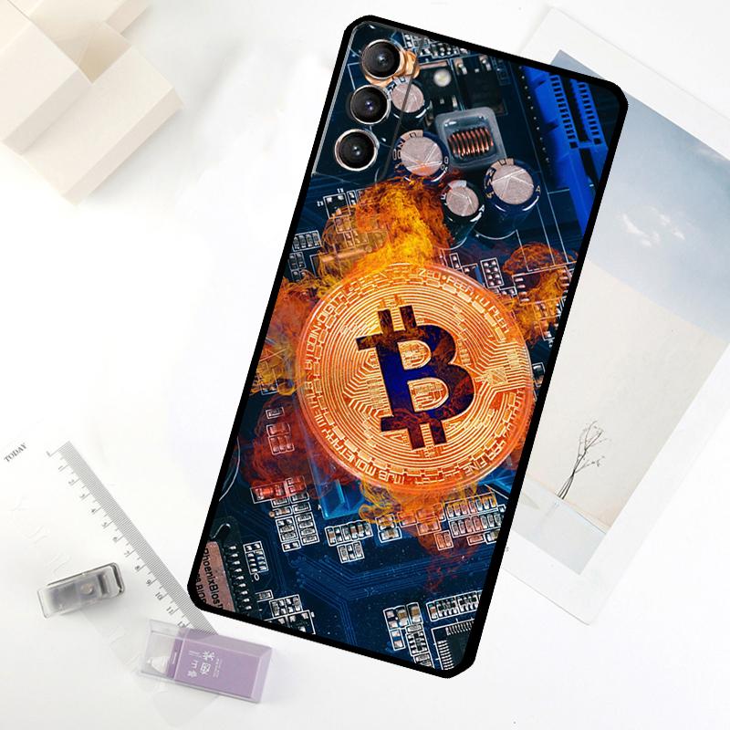 

Bitcoin Coins Funny Phone Case For Samsung Galaxy S25 S24 S23 S22 S21 S20 S26 Ultra S10 Plus S23 FE S25 FE Cover Galaxy S25