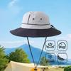 Portable Summer Alpine Hat Windproof Rope Women Hiking Cap Foldable Bucket Cap  Spring